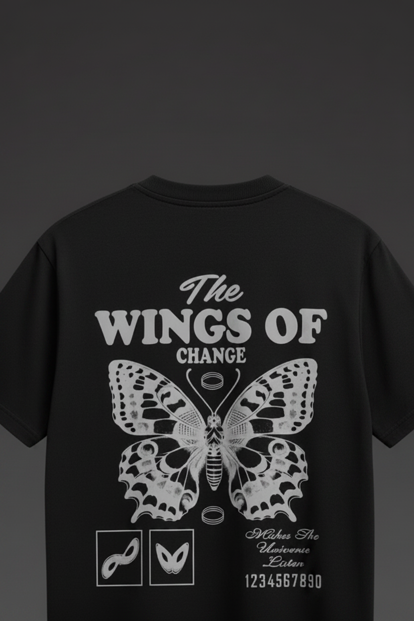 Wings of Change Oversized Tee
