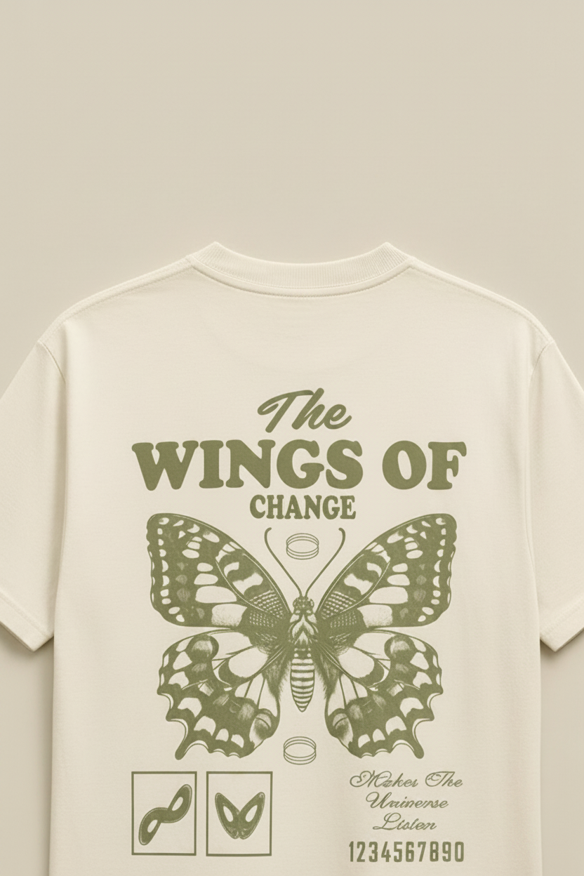 Wings of Change Oversized Tee